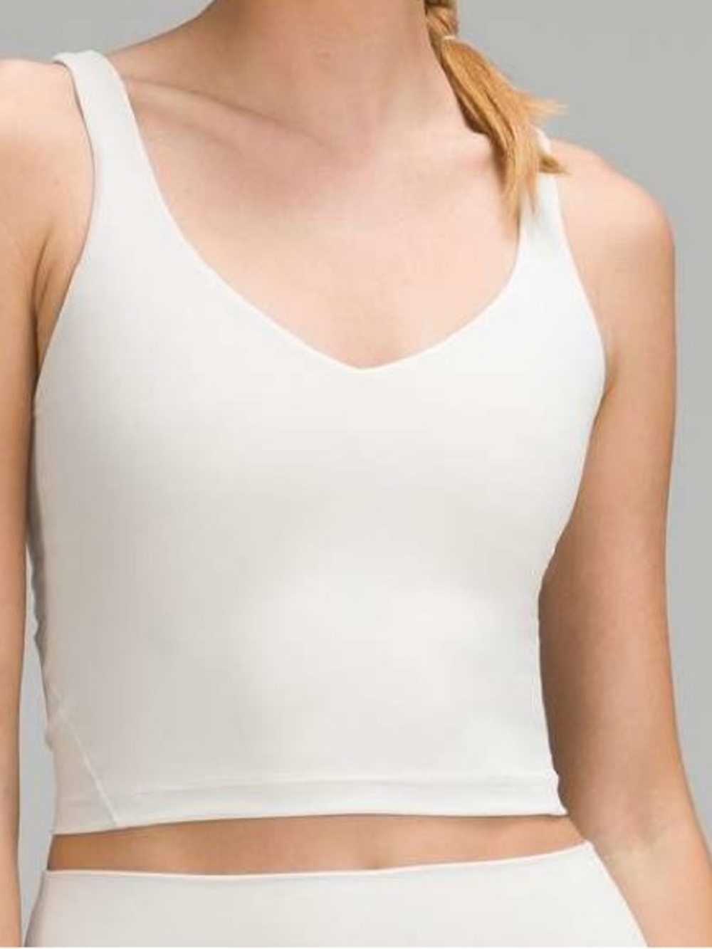 lululemon athletica white align tank top size 12 SOLD